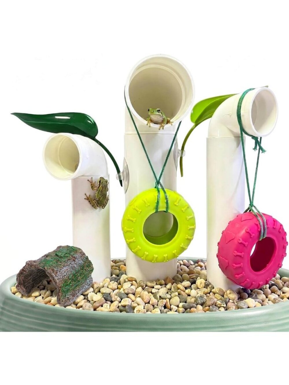 8-Pack Mixed-Size Frog Hotel - Outdoor Garden Tree Frog House Habitat